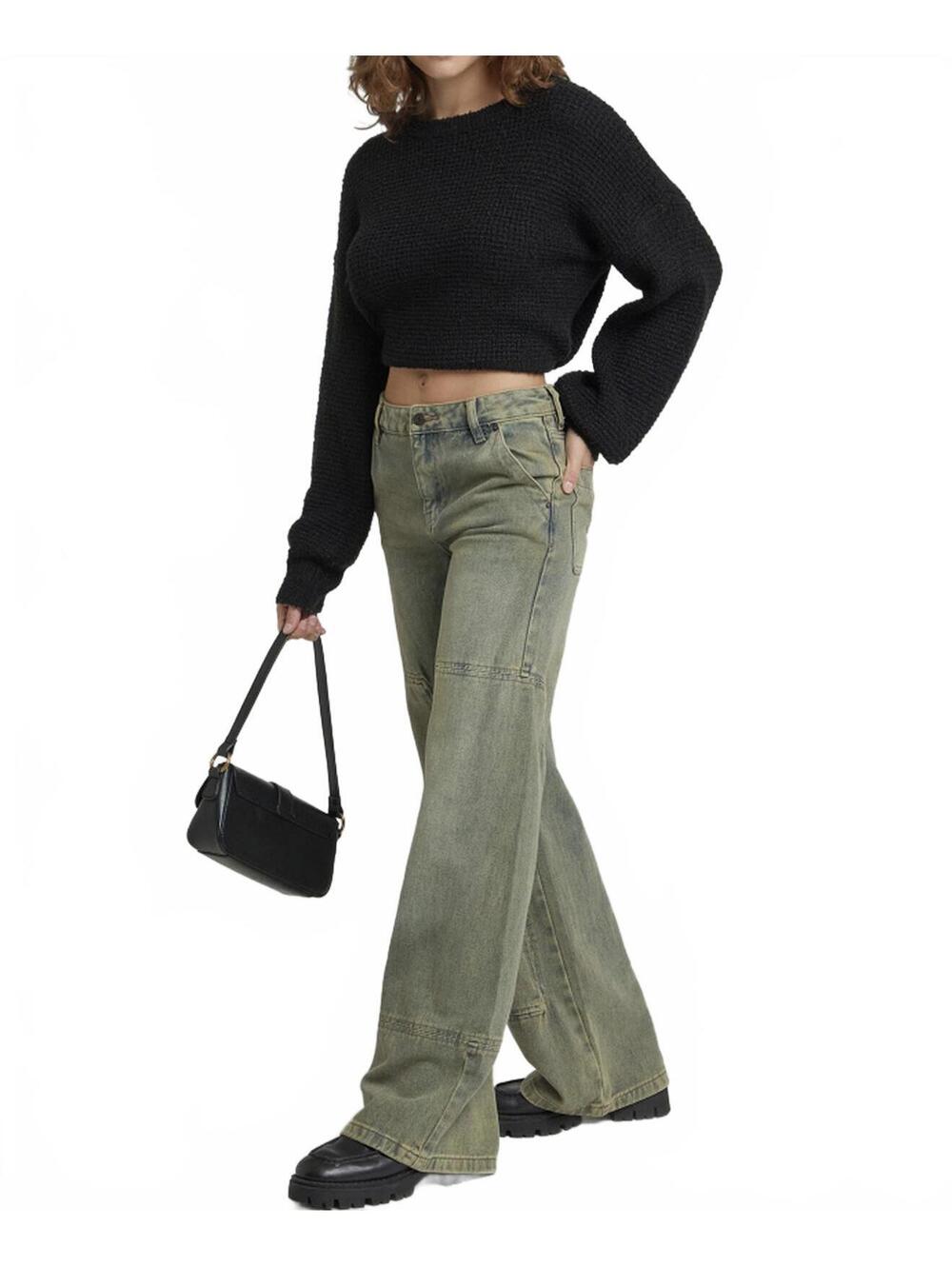 Pacsun Jessie High Waisted Baggy Carpenter Pants Medium Indigo NWT Brooks Sz 27 - Picture 7 of 7
